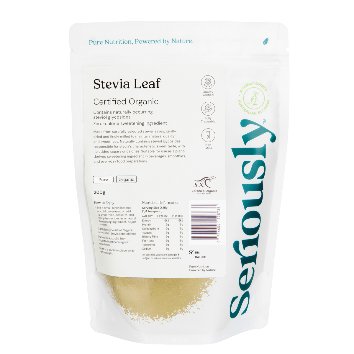 Organic Stevia Leaf Powder