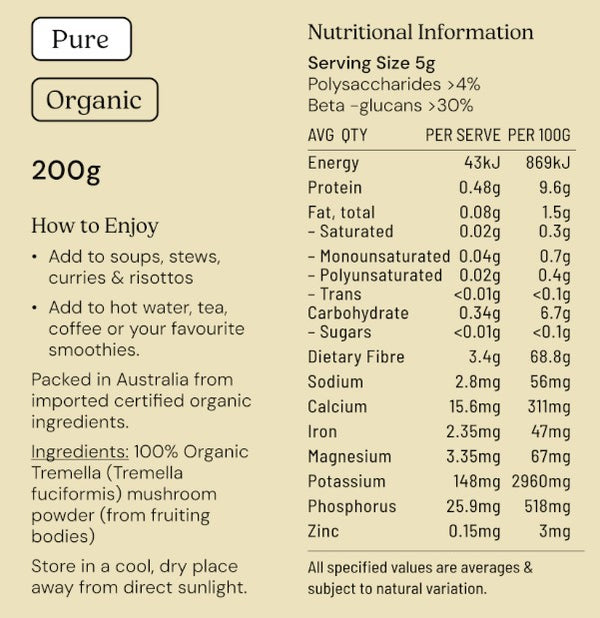 Nutritional Information