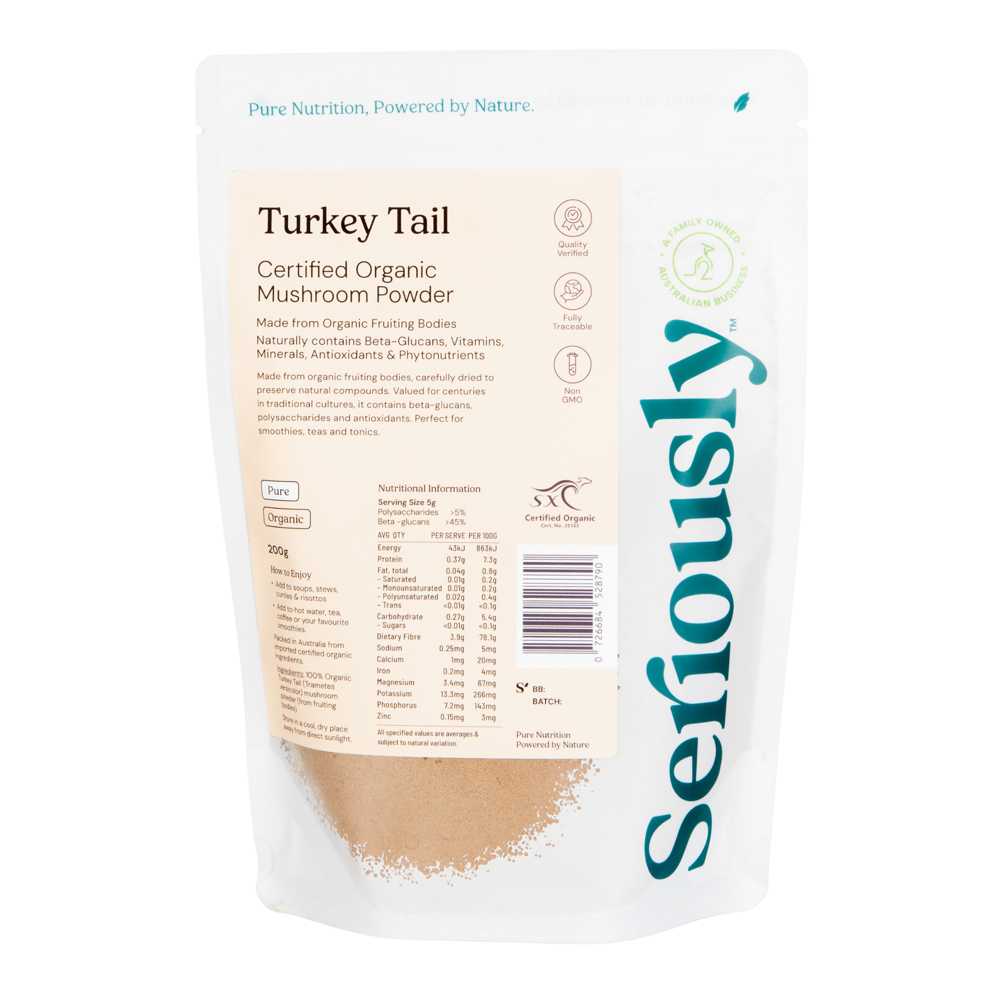 Organic Turkey Tail Mushroom Powder