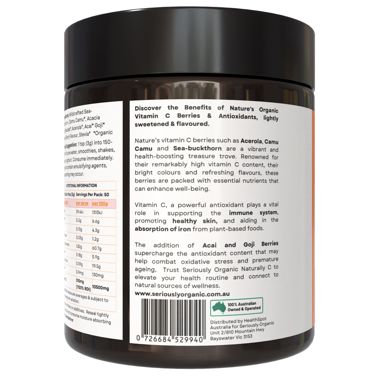 Naturally C Organic Vitamin C Berry Blend