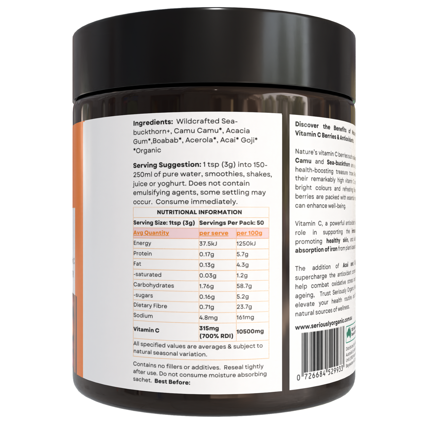 Naturally C Organic Vitamin C Berry Blend