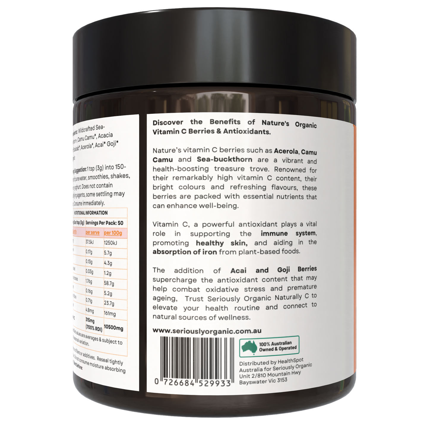 Naturally C Organic Vitamin C Berry Blend