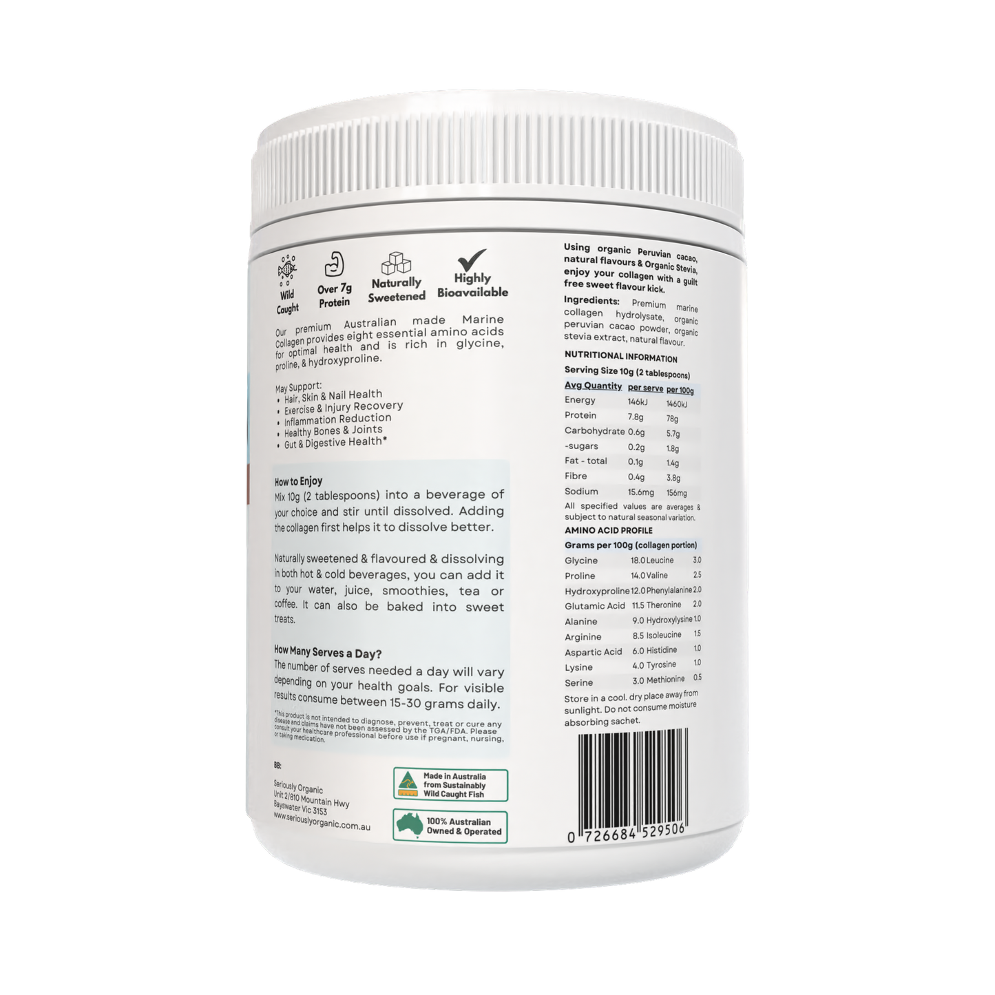 Wild Caught Marine Collagen Peptides - Australian Made image 4