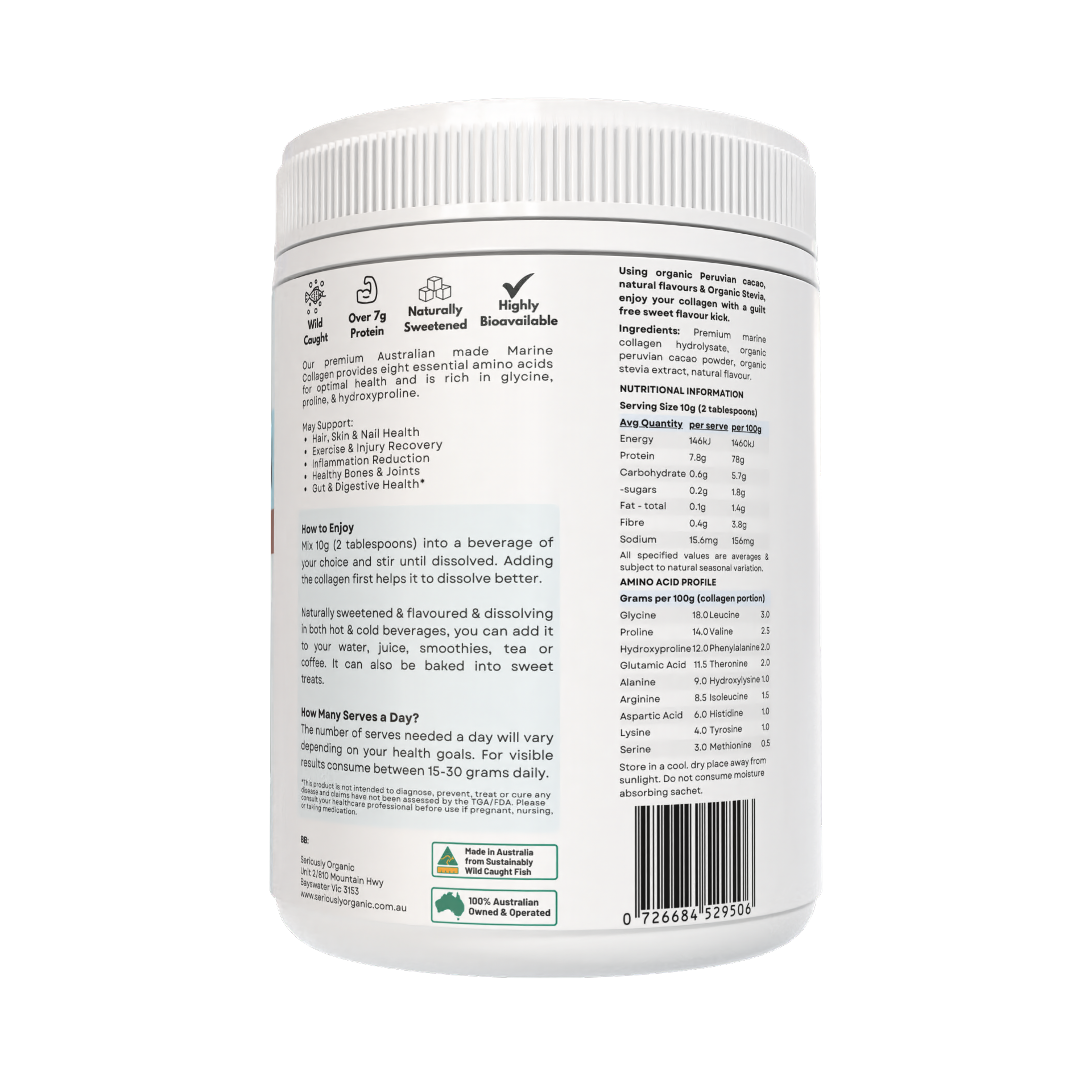 Wild Caught Marine Collagen Peptides - Australian Made image 4