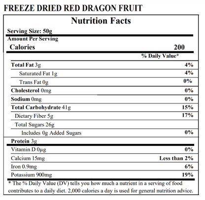 Dragon Fruit Powder Freeze Dried Organic