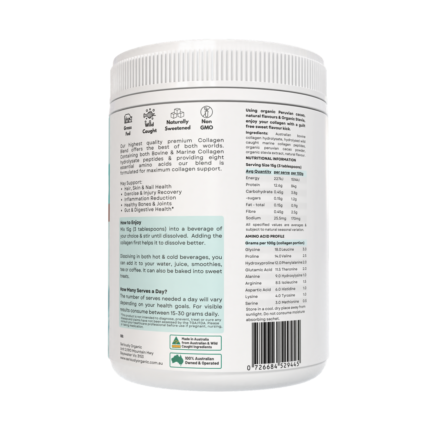 Collagen Peptide Blend Premium Australian Bovine & Wild Caught Marine Collagen image 4