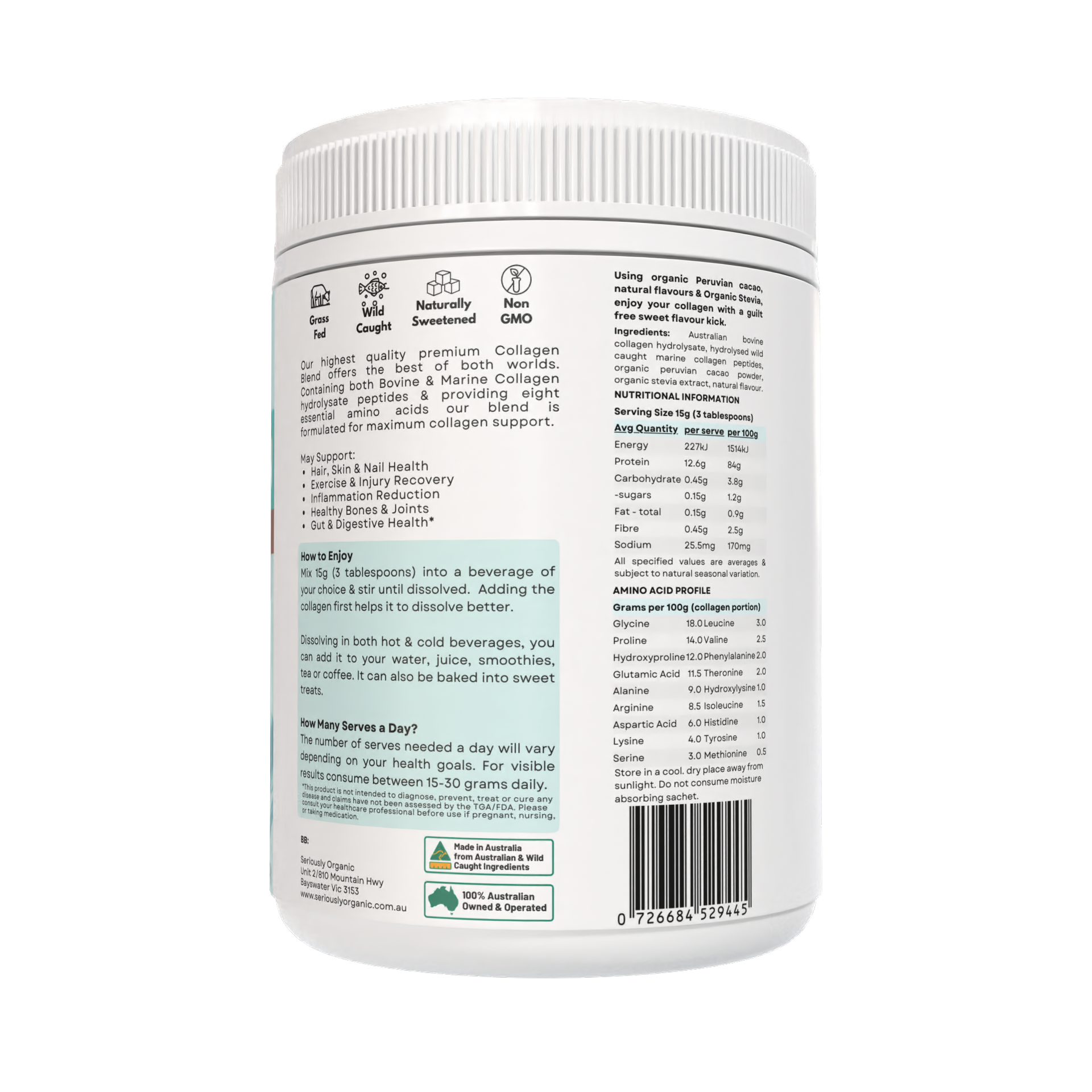 Collagen Peptide Blend Premium Australian Bovine & Wild Caught Marine Collagen image 4