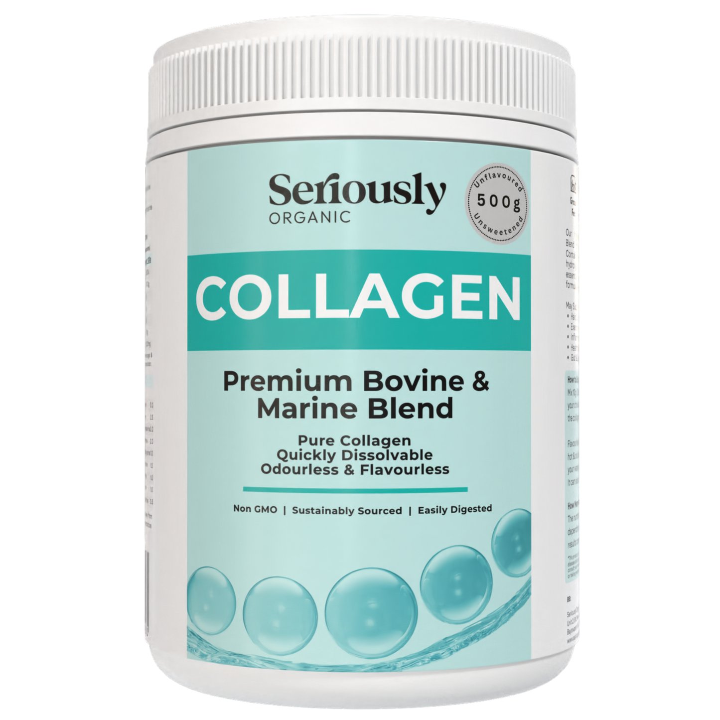 Collagen Peptide Blend Premium Australian Bovine & Wild Caught Marine Collagen image 1