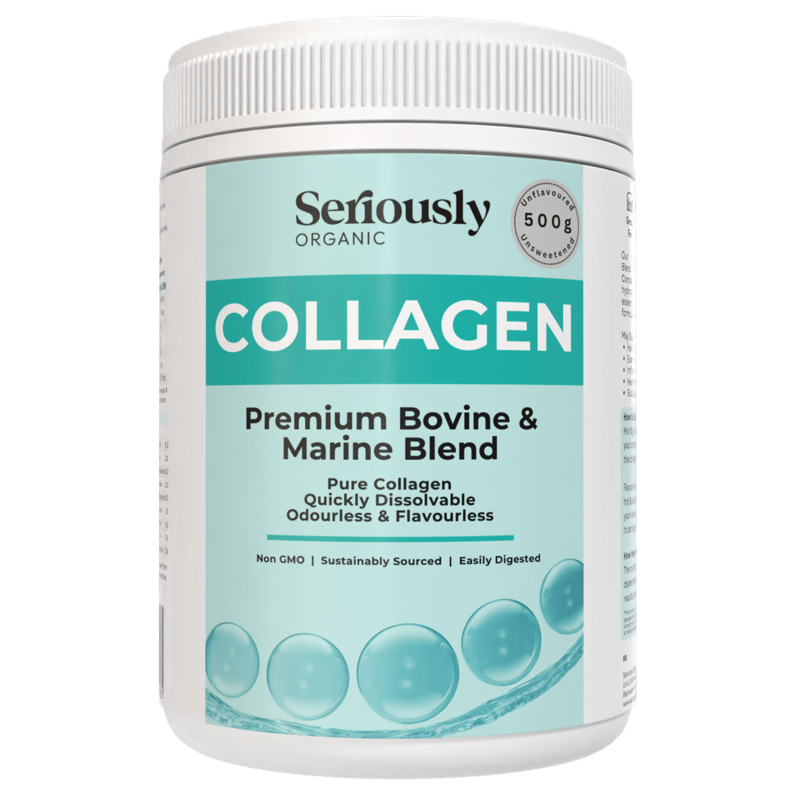 Collagen Peptide Blend Premium Australian Bovine & Wild Caught Marine Collagen image 1